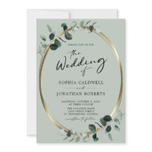 Eucalyptus Calligraphy All in One Sage Bröllop