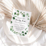 Eucalyptus Calligraphy Nuestra Boda Bröllop Inbjudningar<br><div class="desc">Den här kalligrafin nuestra boda bröllopsinbjudan är perfekt för ett modernt bröllop. Konstruktionen har vattenfärgad handdragen elegant botaniskt eukalyptus grenar och löv.</div>