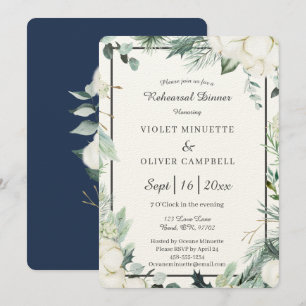 Eucalyptus Cotton   Felt Ecru Rehearsal Middag Inbjudningar