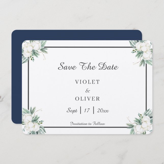 Eucalyptus Cotton | Felt Ecru Spara Datumet (Fram/baksida)