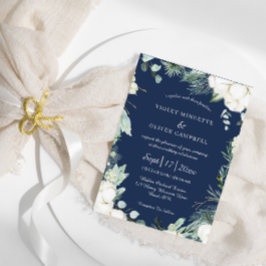 Eucalyptus Cotton | Modern Bröllop i flottan | Inbjudningar