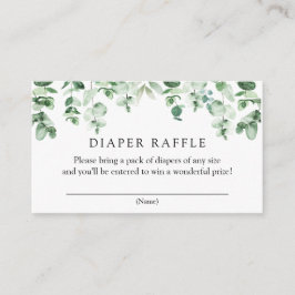Eucalyptus Diaper Raffle infoga card Tilläggskort