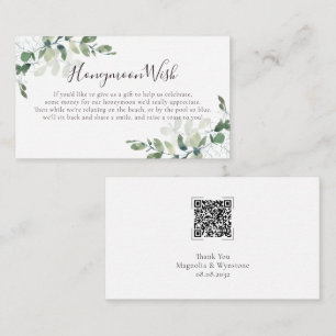 Eucalyptus Dikt Honeymoon Wish QR-kod Tilläggskort