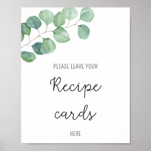 Eucalyptus - Din receptkort här affisch
