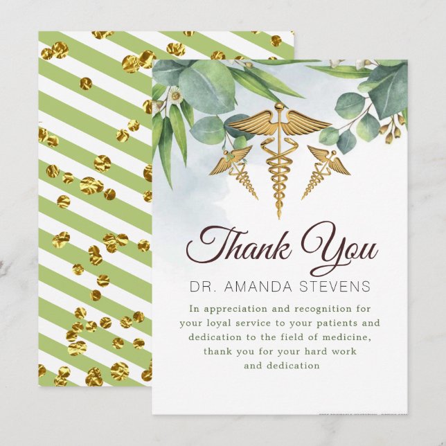 Eucalyptus Doktor | Sjuksköterskekort tack (Fram/baksida)