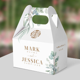 Eucalyptus Dubbla Happity Bröllop Tack Presentaskar