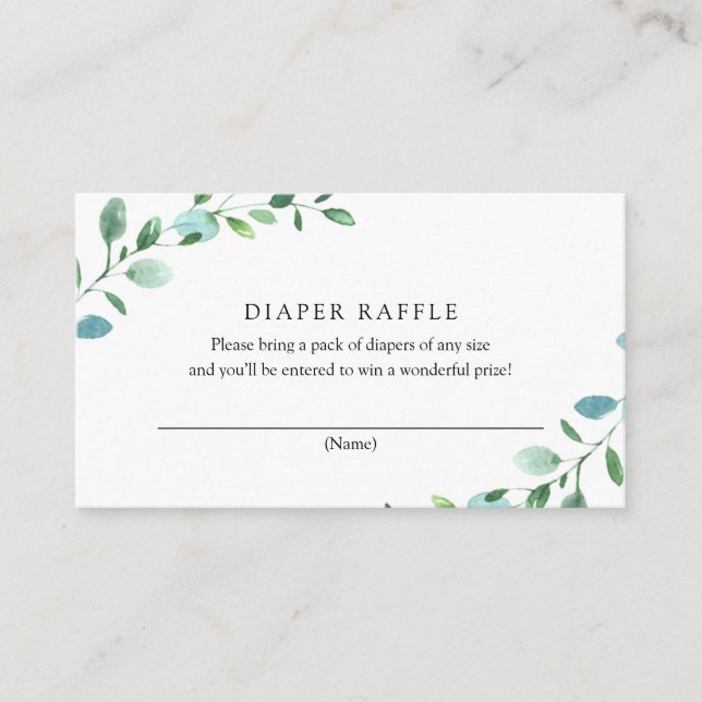 Eucalyptus dyaper RaffCard Tilläggskort (Framsida)