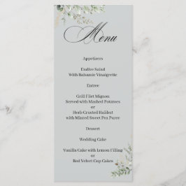 Eucalyptus Elegant Calligraphy Menu Meny
