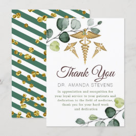 Eucalyptus Elegant Doktor | Sjuksköterskekort tack Kort