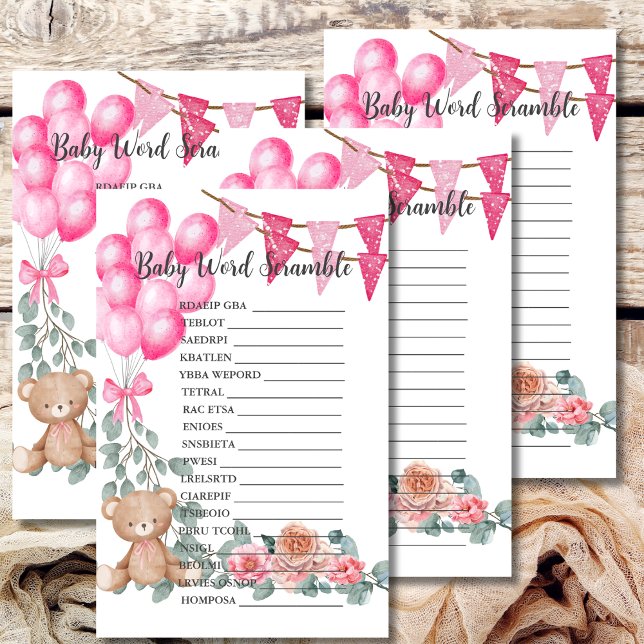 Eucalyptus Eucalyptus baby Ord Scramble Sweet Girl (Skapare uppladdad)