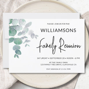 Eucalyptus Family Reunion Inbjudningar