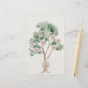 Eucalyptus Family Träd för föräldragenetik Brevpapper