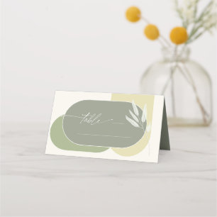 Eucalyptus Färg Tones Bröllop Bord Grönt2 ID901 Placeringskort