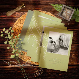 Eucalyptus Färg Tones Bröllop Vert Grönt ID901 Spara Datumet