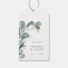 Eucalyptus Favor Taggar Presentetikett