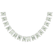 Eucalyptus & Fern Ringar Bröllop-banderoll