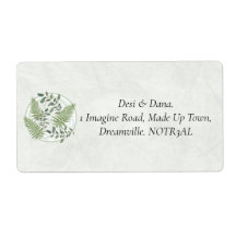 Eucalyptus & Fern Ringar Returetiketter