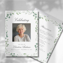 Eucalyptus Firande i Life Funeral White