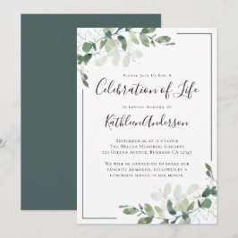 Eucalyptus Firande i Life Inbjudningar