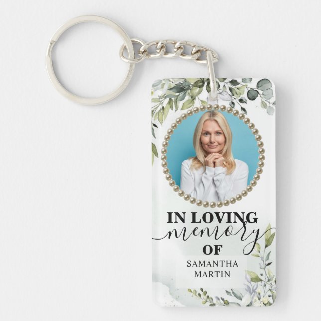 Eucalyptus Firande i livets Gift Keychain Nyckelring (Framsidan)