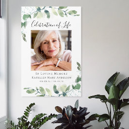 Eucalyptus Firande i livets välkomstskylt Poster