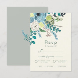 Eucalyptus floral Elegant Boho Greenery reply Inbjudningar