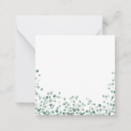 Eucalyptus Foliage Anteckningskort
