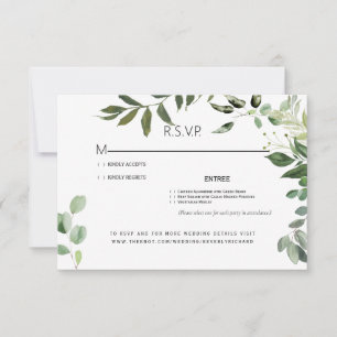 Eucalyptus Foliage Bröllop OSA Card Kort