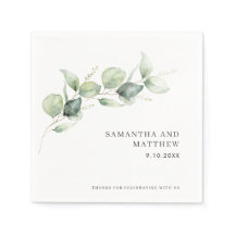 Eucalyptus Foliage Bröllopsfest Papper