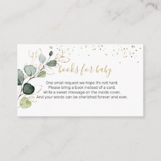 Eucalyptus Foliage Confetti Bokar för Baby Tilläggskort
