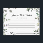 Eucalyptus Foliage Delight Bröllop Adapter Vykort<br><div class="desc">Detta eucalyptus foliage delight bröllop-kort är perfekt för ett modernt bröllop. Utformningen har en botanisk vattenfärgsritad elegant som är eukalyptus och inspirerar till naturskönhet. De här korten är perfekter för bröllop,  möhippa,  babydusch,  studentfest och mycket mer. Anpassa korten med namn från bruden och brudgummen,  blivande föräldrar eller student.</div>