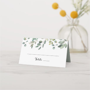 Eucalyptus Foliage Delight Bröllop Place-kort Placeringskort
