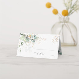 Eucalyptus Foliage Golden Blommigt Plats kort