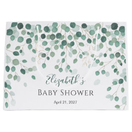 Eucalyptus Foliage Guld Lövs Baby Shower