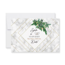 Eucalyptus Foliage Rustic Grönt Vit marmor