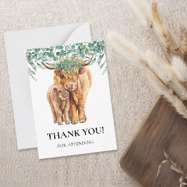 Eucalyptus för babyskor med hög kow Calf Tack. Anteckningskort