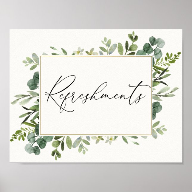 Eucalyptus Förfriskningar Affisch (Framsidan)