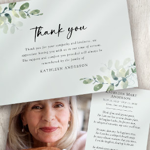 Eucalyptus Fotosympati Funeral Tack Kort