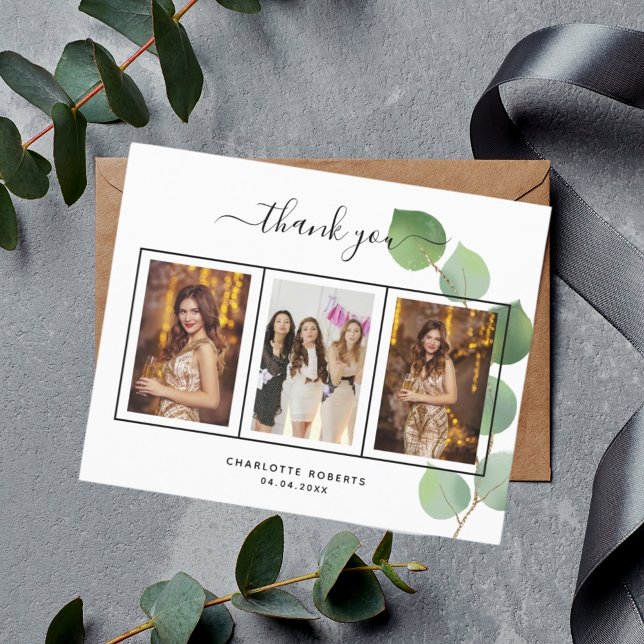 Eucalyptus-fototack för budgetfödelsedag (Skapare uppladdad)