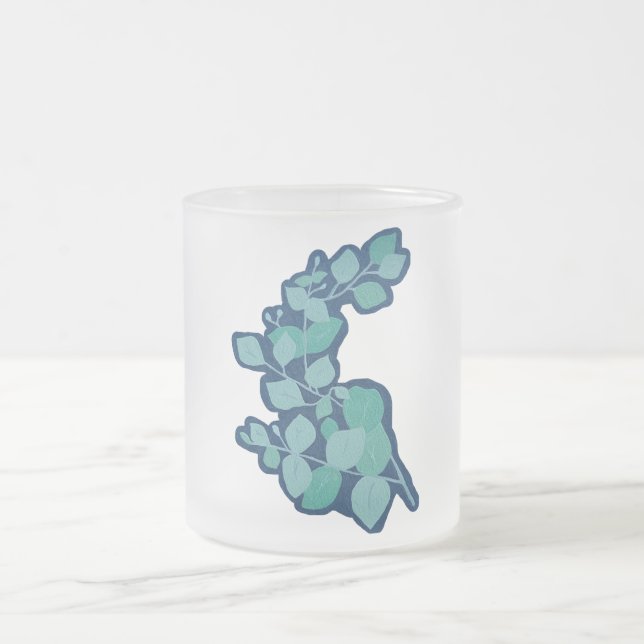 Eucalyptus Frostad Glasmugg (Center)