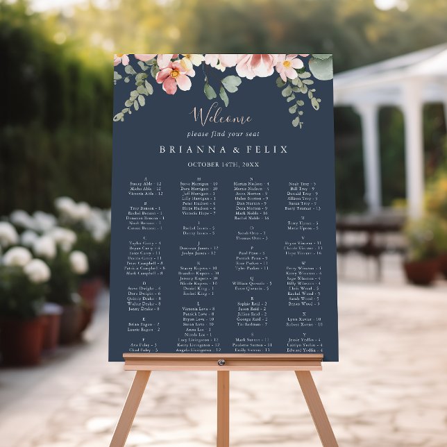 Eucalyptus Garden Ro Alfabetiskt sittdiagram Poster (Skapare uppladdad)