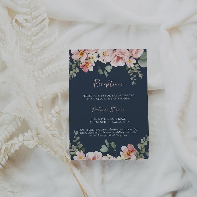 Eucalyptus Garden Ro Blommigt bröllopsmottagning f Tilläggskort (Skapare uppladdad)