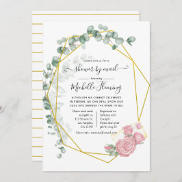 Eucalyptus Geometric Möhippa by Mail Inbjudningar