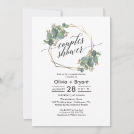 Eucalyptus geometric ram möhippa invitate inbjudningar