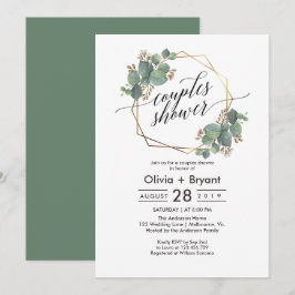 Eucalyptus geometric ram möhippa invitate inbjudningar