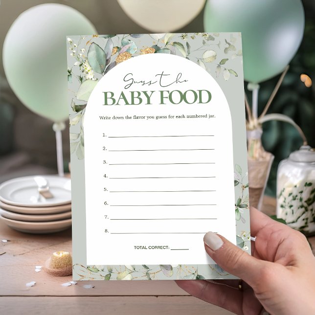 Eucalyptus gissar Baby Food Baby Shower-spel (Skapare uppladdad)