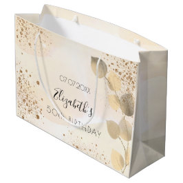 Eucalyptus glitter golden monogram