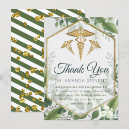 Eucalyptus Glitter Greenery Doktor Tack, ditt kort