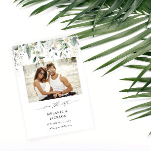 Eucalyptus Glow Photo Save Date Spara Datumet