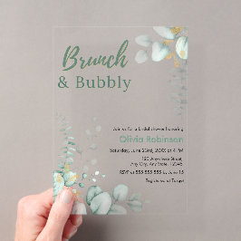 Eucalyptus Gold Brunch & Bubbly Bröllopsdusch